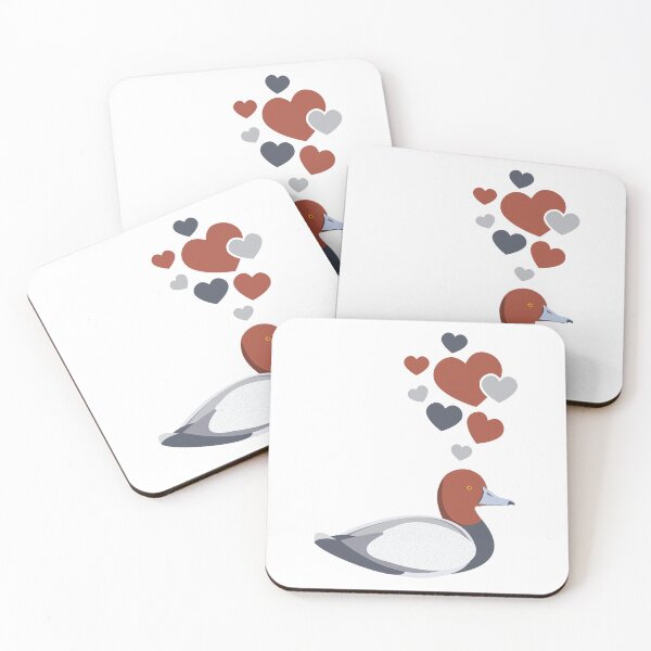 Item preview, Cute Canvasback Duck With Hearts designed and sold by eternallygifted.
