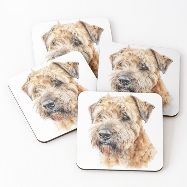 Item preview, Watercolor Soft Coated Wheaten Terrier designed and sold by TheAnimalZ00.