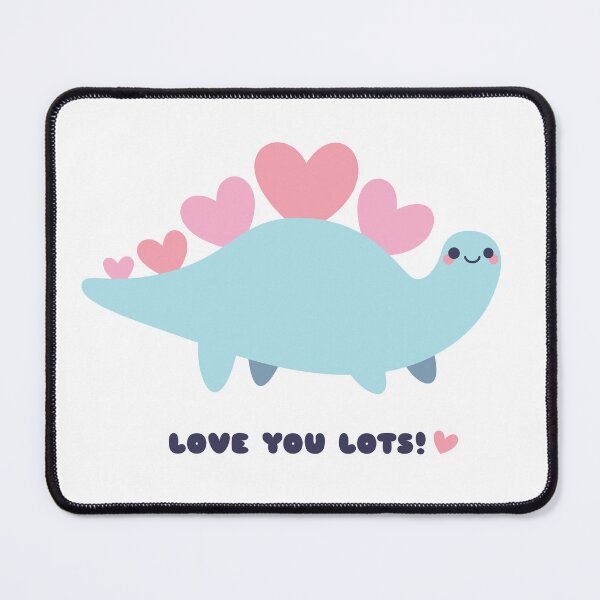 Item preview, Blue Stegosaurus Love You Lots! designed and sold by KristyKate.