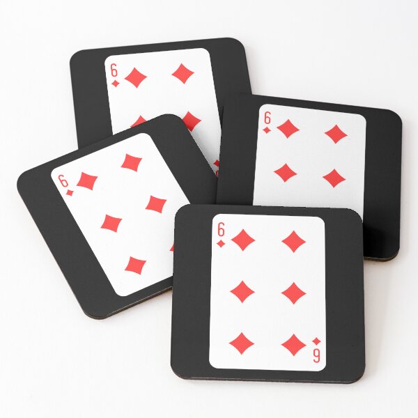 Item preview, 6 of diamonds, deck of cards, card game designed and sold by Numbers-Art.