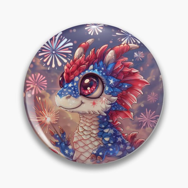Item preview, Sam the Patriotic Dragon designed and sold by Joss-Designs.