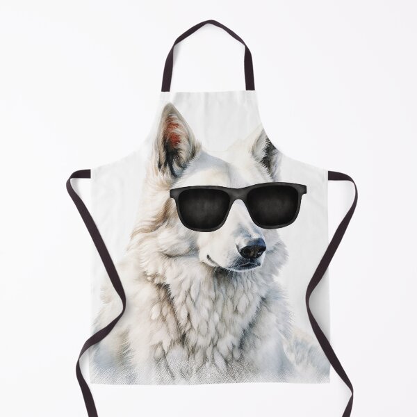 Item preview, Watercolor American White Shepherd Wearing Sunglasses designed and sold by TheAnimalZ00.
