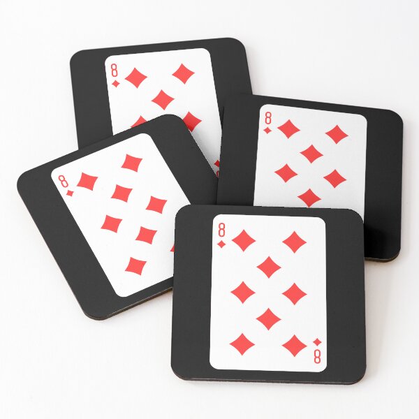 Item preview, 8 of diamonds, deck of cards, card game designed and sold by Numbers-Art.