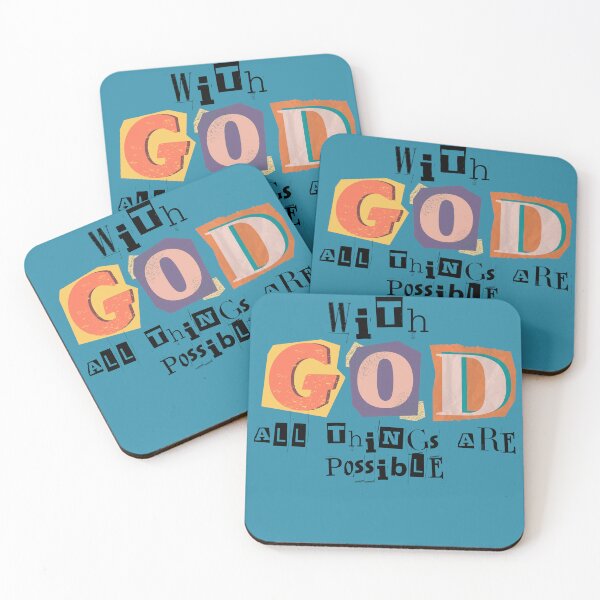 Item preview, With God All Things Are Possible Trendy Design designed and sold by LionGear.