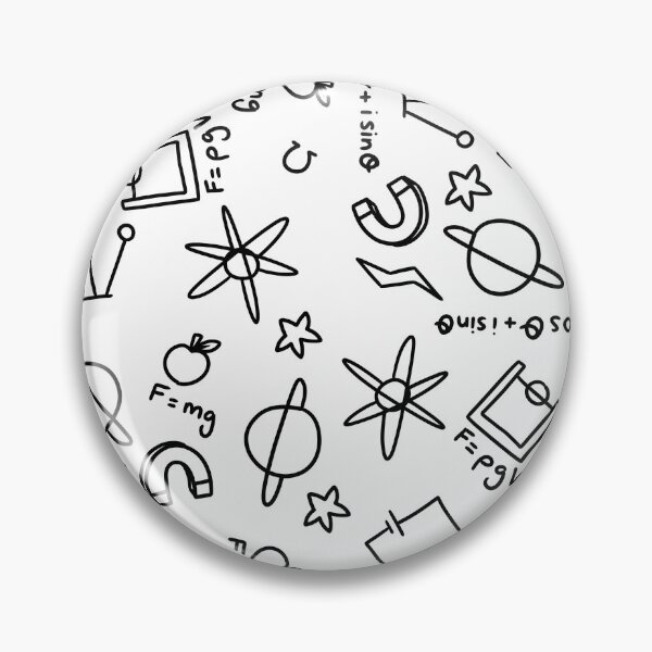 Item preview, Physics Doodle Pattern designed and sold by MauveineDesigns.