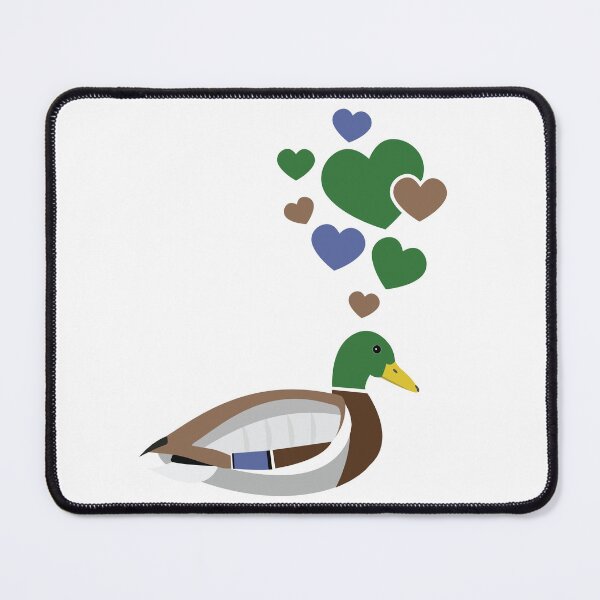 Item preview, Cute Mallard Duck With Hearts designed and sold by eternallygifted.