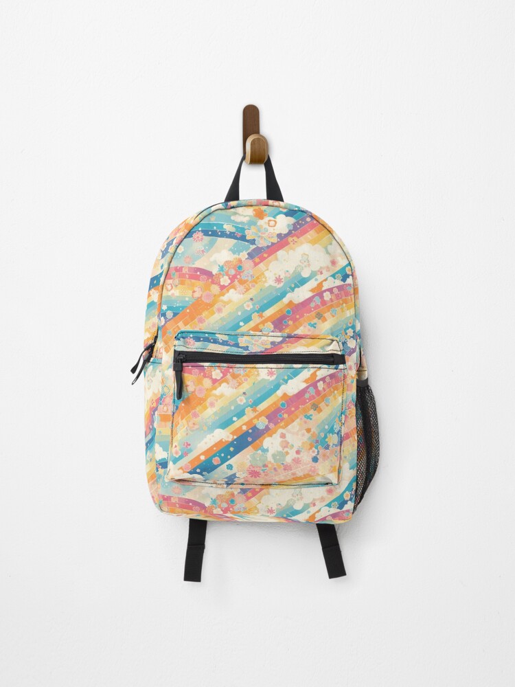 Thumbnail 1 of 3, Backpack, Rainbow Pattern designed and sold by MendaciousMina.