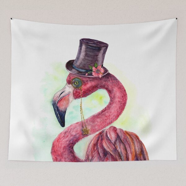 Item preview, Victorian Gentleman Flamingo designed and sold by Goosi Art.
