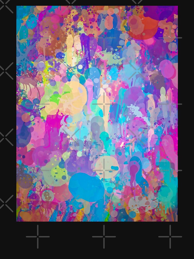 Thumbnail 7 of 7, Classic T-Shirt, Paint Splash #1 Abstract Art designed and sold by OneDayArt.