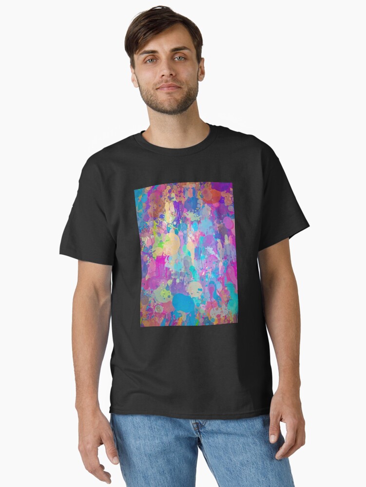 Thumbnail 1 of 7, Classic T-Shirt, Paint Splash #1 Abstract Art designed and sold by OneDayArt.