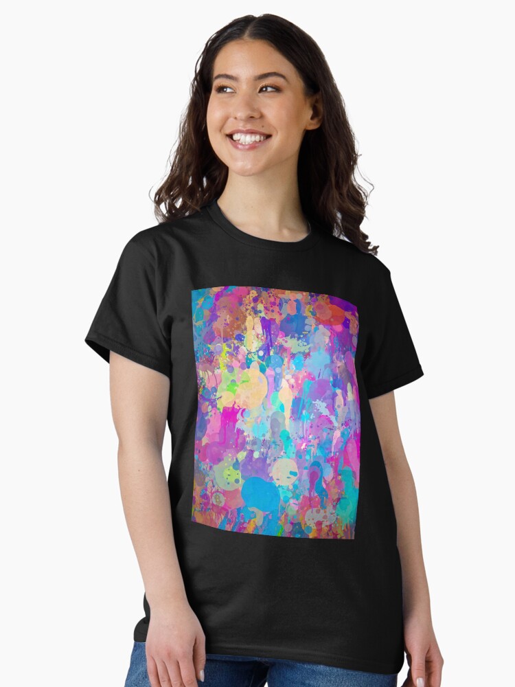 Thumbnail 2 of 7, Classic T-Shirt, Paint Splash #1 Abstract Art designed and sold by OneDayArt.