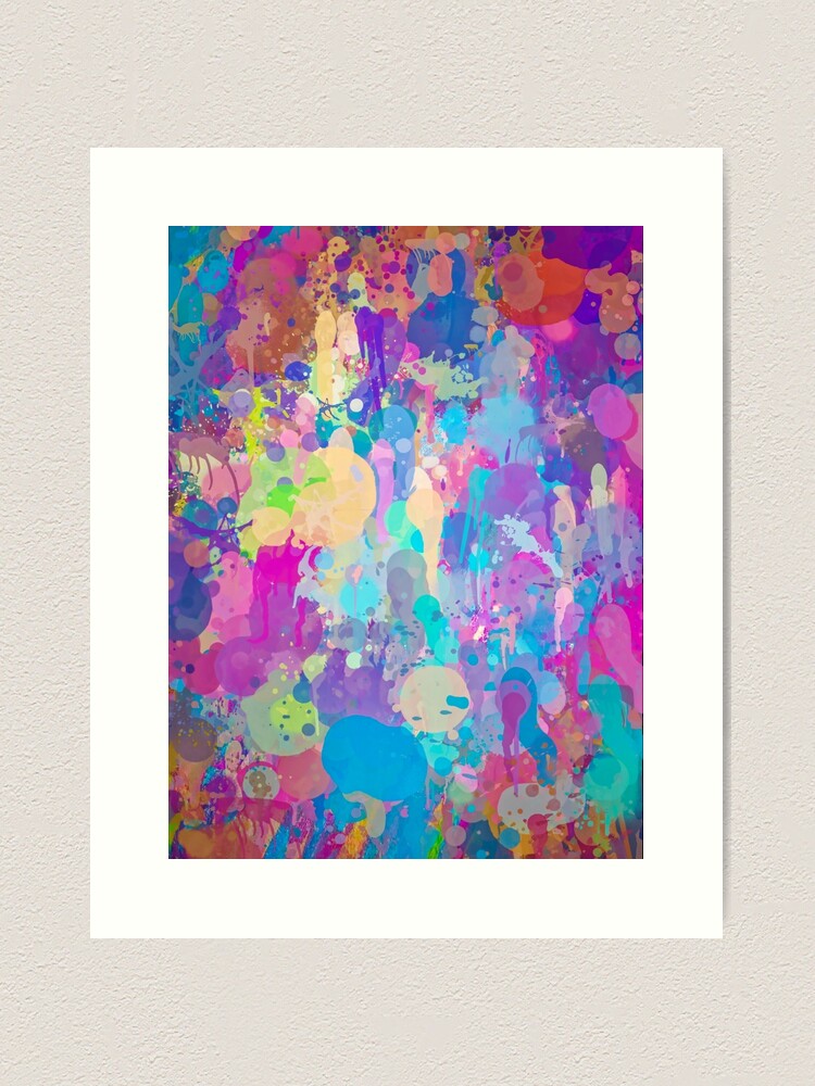 Thumbnail 1 of 3, Art Print, Paint Splash #1 Abstract Art designed and sold by OneDayArt.