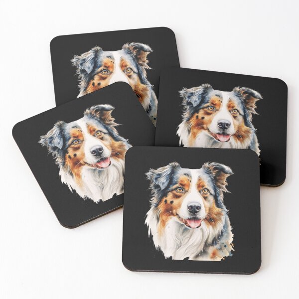 Item preview, Watercolor Australian Shepherd designed and sold by TheAnimalZ00.