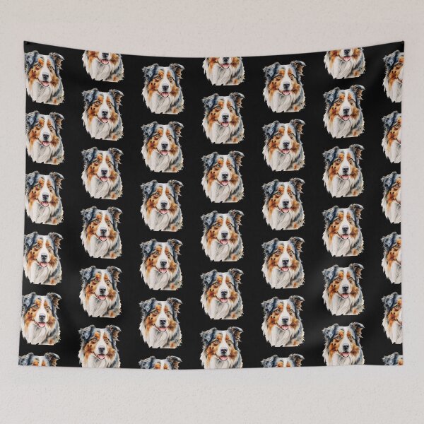 Item preview, Watercolor Australian Shepherd designed and sold by TheAnimalZ00.