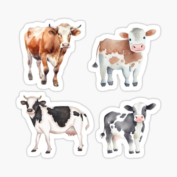 Item preview, Cow Sticker Pack designed and sold by megansouth17.