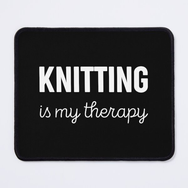 Item preview, Knitting Is My Therapy Knitting Lover designed and sold by RareBunny.