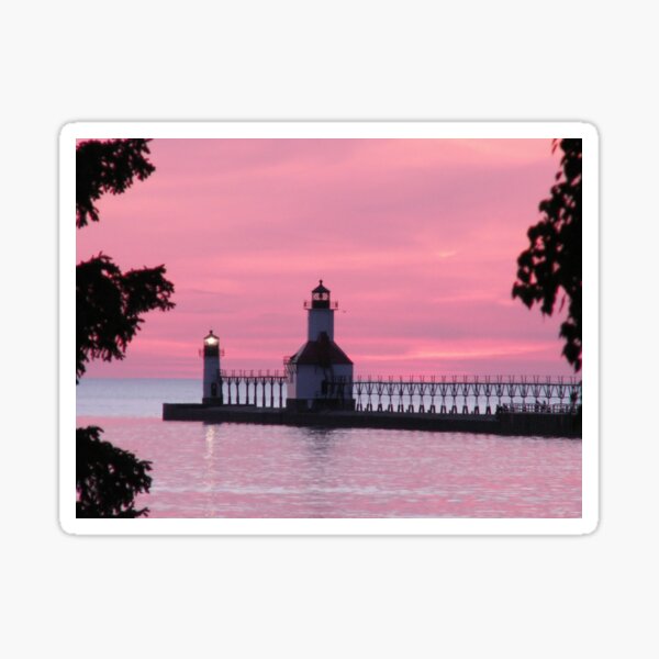 Pink Sunset Sticker