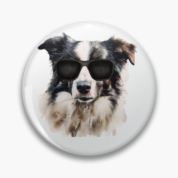 Item preview, Watercolor Border Collie Wearing Sunglasses designed and sold by TheAnimalZ00.