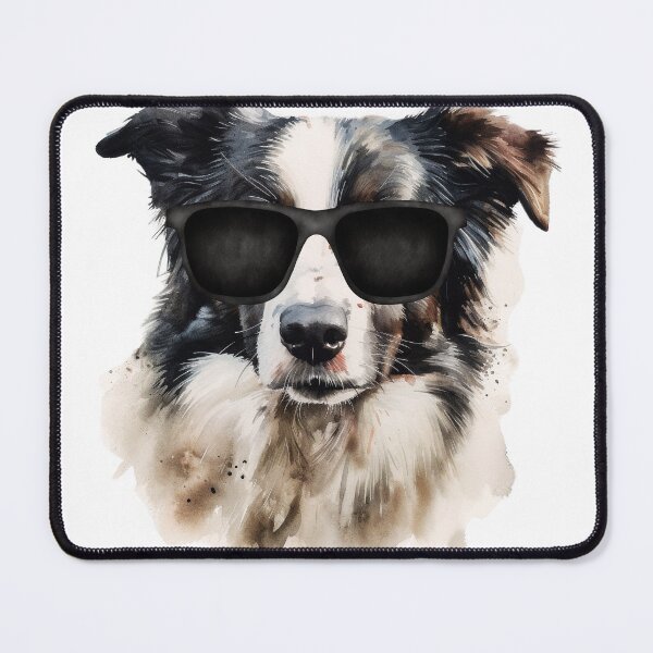 Item preview, Watercolor Border Collie Wearing Sunglasses designed and sold by TheAnimalZ00.