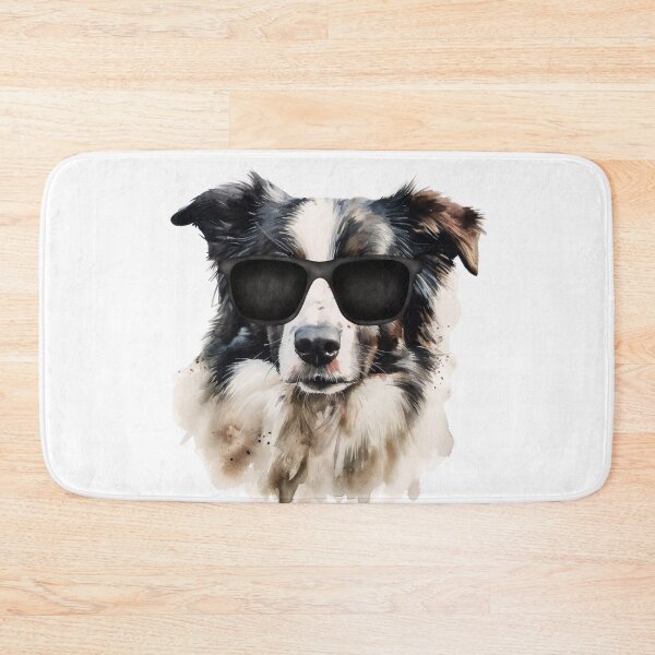 Item preview, Watercolor Border Collie Wearing Sunglasses designed and sold by TheAnimalZ00.