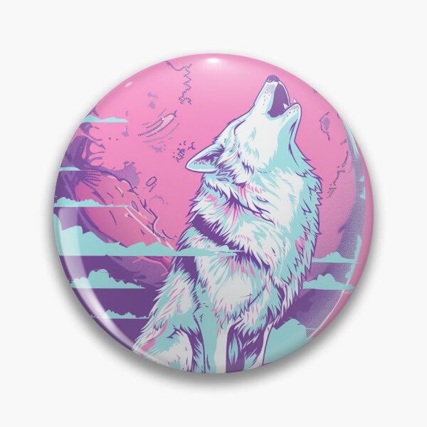 Item preview, Retro Howling Wolf designed and sold by Nightdrive88.