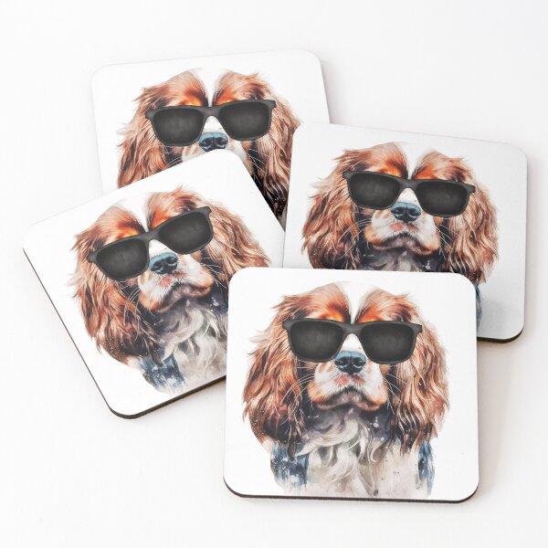Item preview, Cavalier King Charles Spaniel Wearing Sunglasses designed and sold by TheAnimalZ00.
