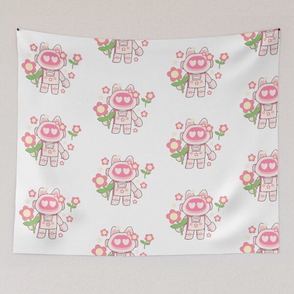 Item preview, Peach Robot Cat in Fantasy Land designed and sold by Laongdao.