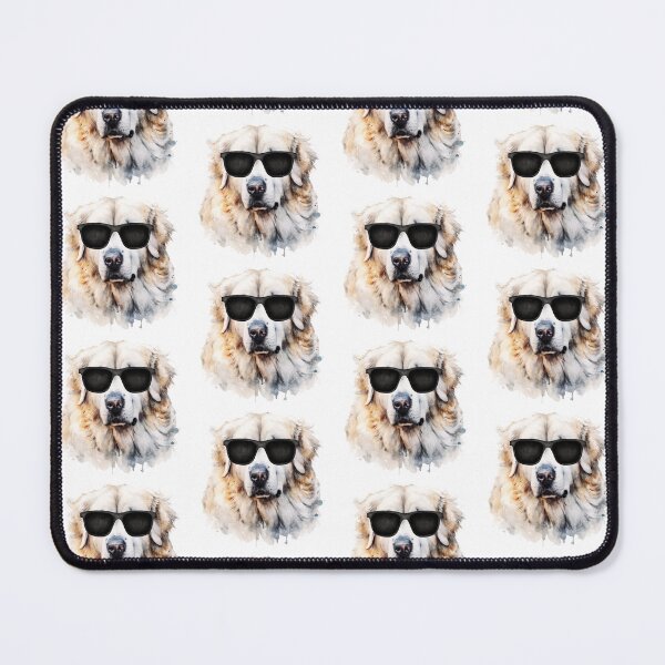 Item preview, Watercolor Great Pyrenees Dog Wearing Sunglasses designed and sold by TheAnimalZ00.