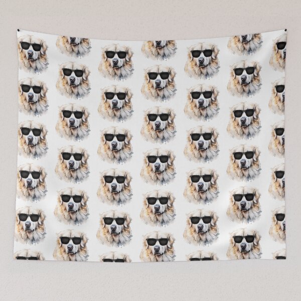 Item preview, Watercolor Great Pyrenees Dog Wearing Sunglasses designed and sold by TheAnimalZ00.