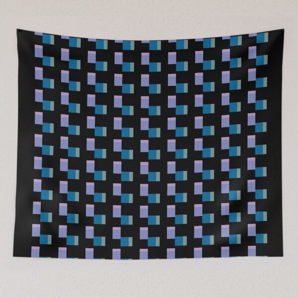 Item preview, Pattern of square boxes arranged next to each other on a black background. designed and sold by wonghong.