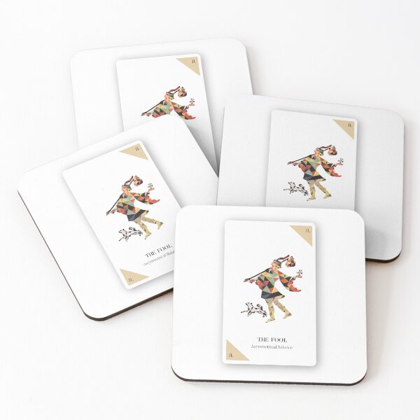 Item preview, The Fool Low Poly Tarot Card Graphic Design Asymmetrical Balance designed and sold by felinedreams.