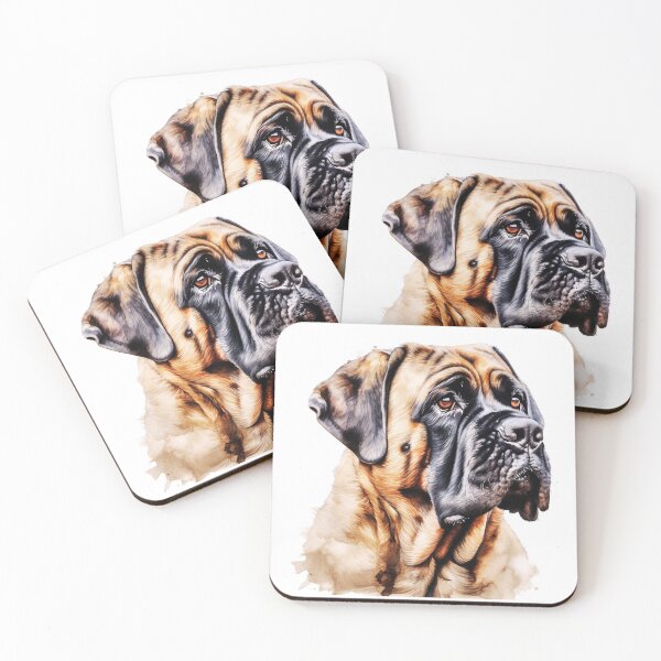 Artikelvorschau, Aquarell Englischer Mastiff entworfen und verkauft von TheAnimalZ00.