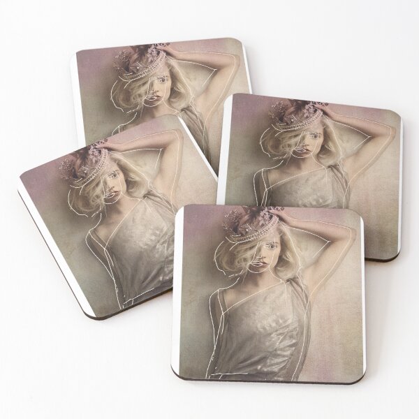 Item preview, Anya Taylor-Joy fan line art with faded color vintage filter designed and sold by BelongsInTheMCU.