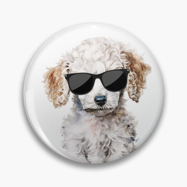 Item preview, Watercolor White Poodle Wearing Sunglasses designed and sold by TheAnimalZ00.