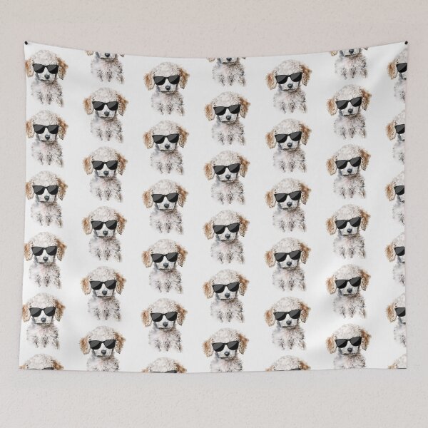 Item preview, Watercolor White Poodle Wearing Sunglasses designed and sold by TheAnimalZ00.