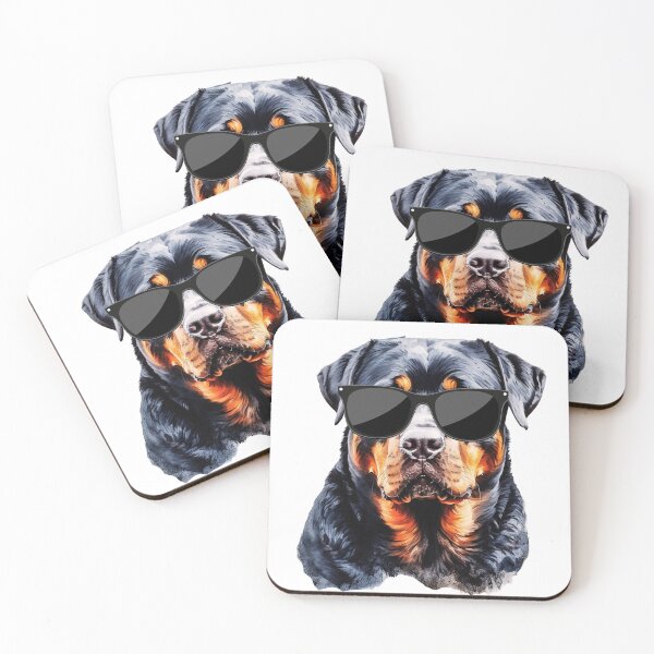 Item preview, Watercolor Rottweiler Wearing Sunglasses designed and sold by TheAnimalZ00.
