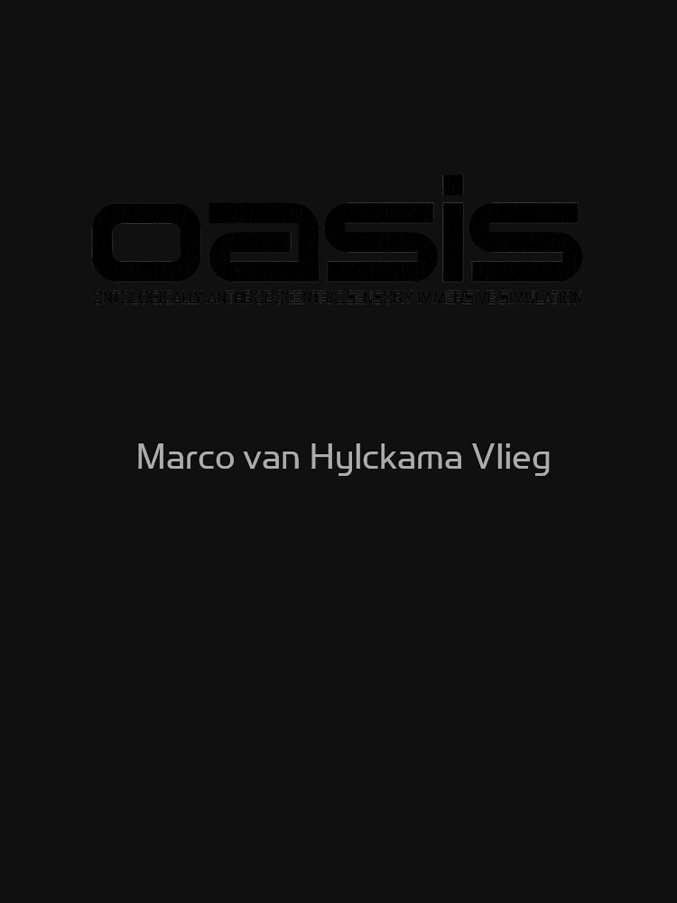 "OASIS (Ready Player One, Halliday, Anorak, Black)" Pullover Hoodie by