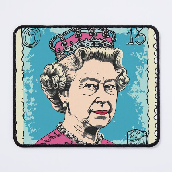 Item preview, Queen E.- pretty in pink Stamp Sticker designed and sold by liana campbell.