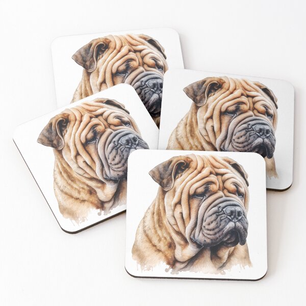 Item preview, Watercolor Chinese Shar-pei  designed and sold by TheAnimalZ00.