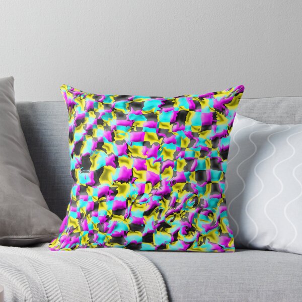 Item preview, Splaying Warped CMYK Checkerboard designed and sold by TheRulerofEarth.