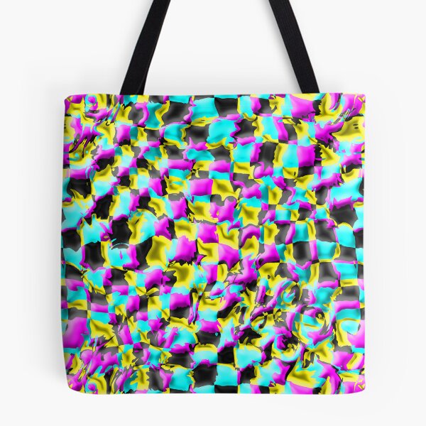 Item preview, Splaying Warped CMYK Checkerboard designed and sold by TheRulerofEarth.