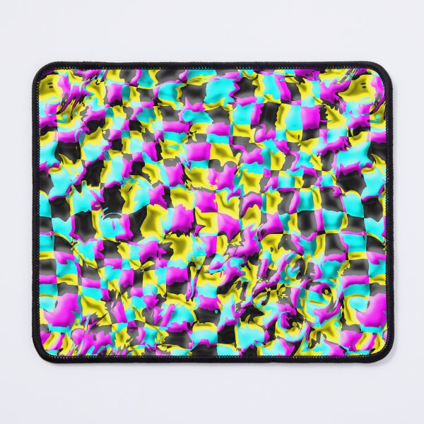 Item preview, Splaying Warped CMYK Checkerboard designed and sold by TheRulerofEarth.