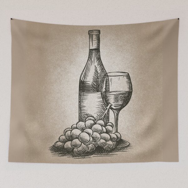 Item preview, Wine and Grapes designed and sold by art-by-soma.