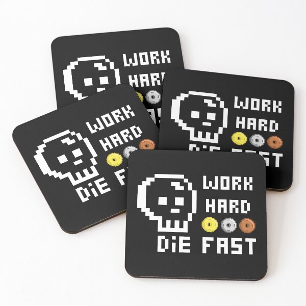 Item preview, work hard die fast designed and sold by my-head.