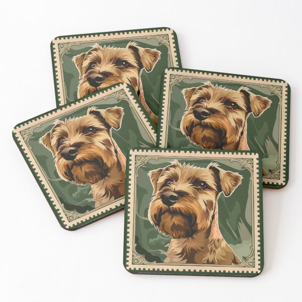 Artikelvorschau, Kleiner Irish Terrier Stempel Sticker entworfen und verkauft von liana campbell.