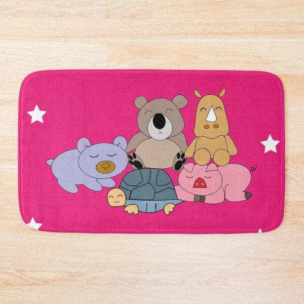 Item preview, Cartoon animals sleeping rhinoceros, pig, turtle, bear. designed and sold by wonghong.