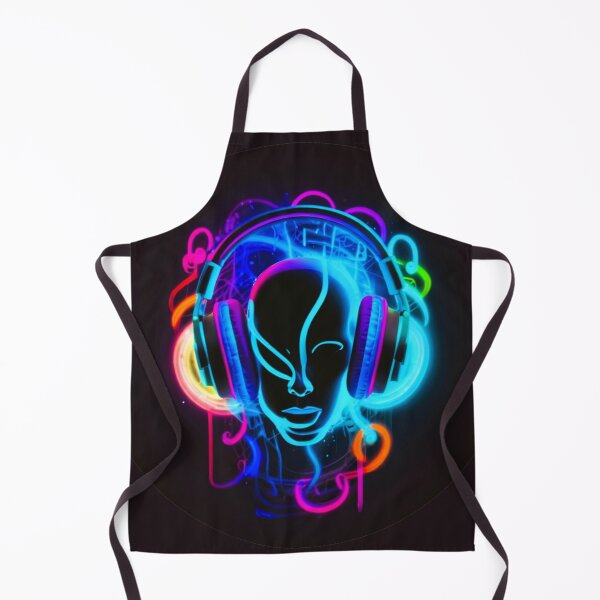 Item preview, Abstract face and fluorescent music designed and sold by Artbellachi.