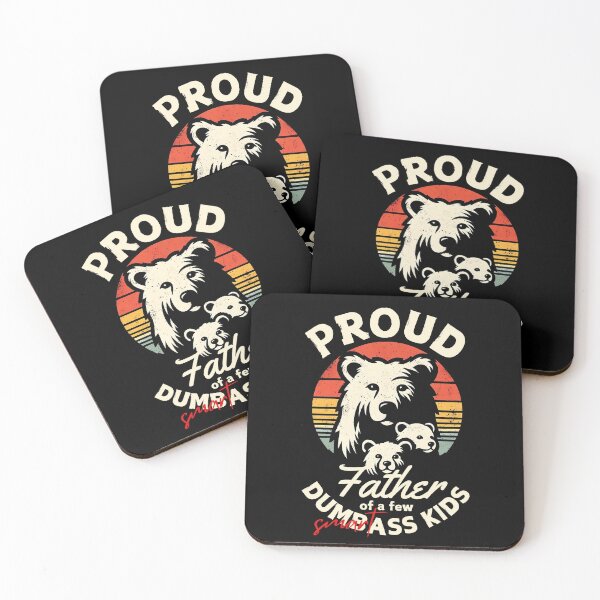Item preview, Proud Father of Dumbass Kids Funny Vintage Fathers Day designed and sold by PantatKiller.