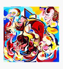 Expressive Abstract People Music Composition painting Photographic Print