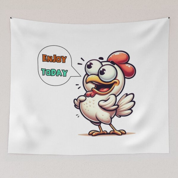 Item preview, Chicken encourages positive energy designed and sold by LushRetroBloom.